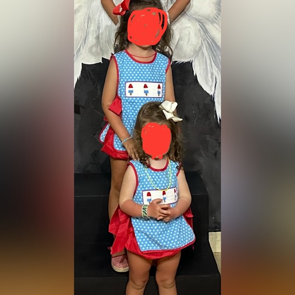 The Smocking Place Red and Blue Garment - Picture 7 of 7